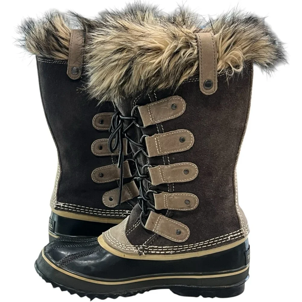 Sorel Joan of Arctic Size 6 Faux Fur Women's Waterproof Winter Boots 4.5 UK